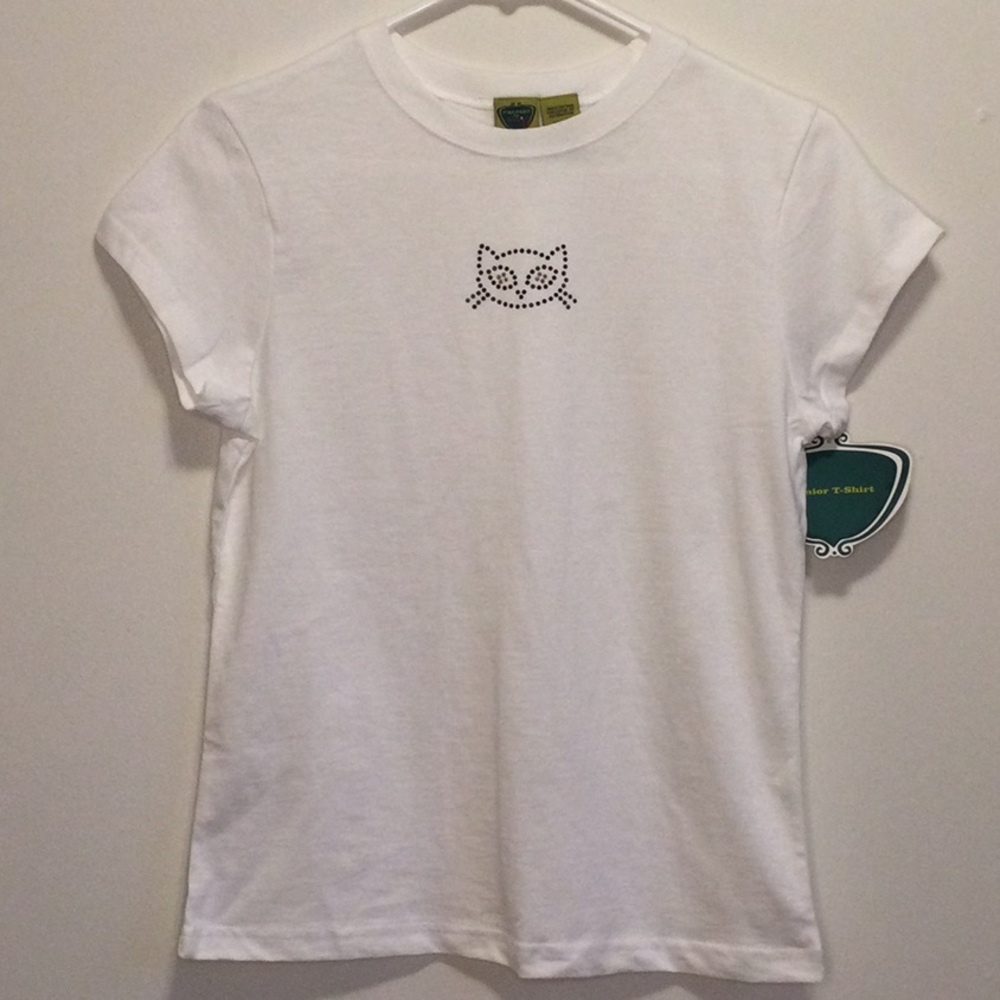 Juniors Cat/Kitty Tee Shirt, size juniors M
